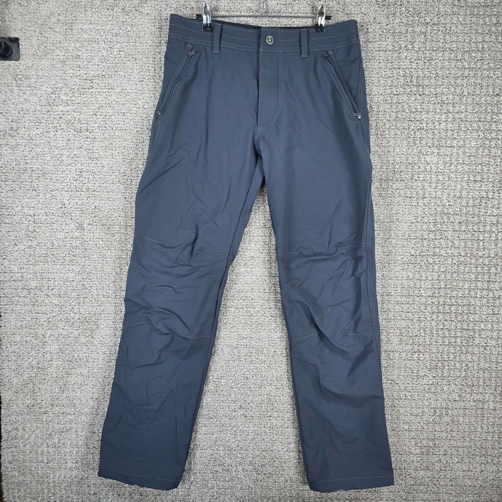 Kuhl Destroyr Mens 32x32 Blue Technical Softshell 4-Way Stretch Hiking Pants